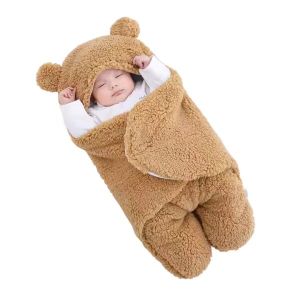 Winter newborn baby blanket boy girl sleeping bag one-piece warm baby wrap blanket clothes newborn baby blanket - Image 3