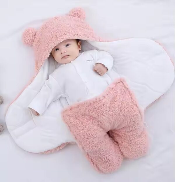 Winter newborn baby blanket boy girl sleeping bag one-piece warm baby wrap blanket clothes newborn baby blanket - Image 2