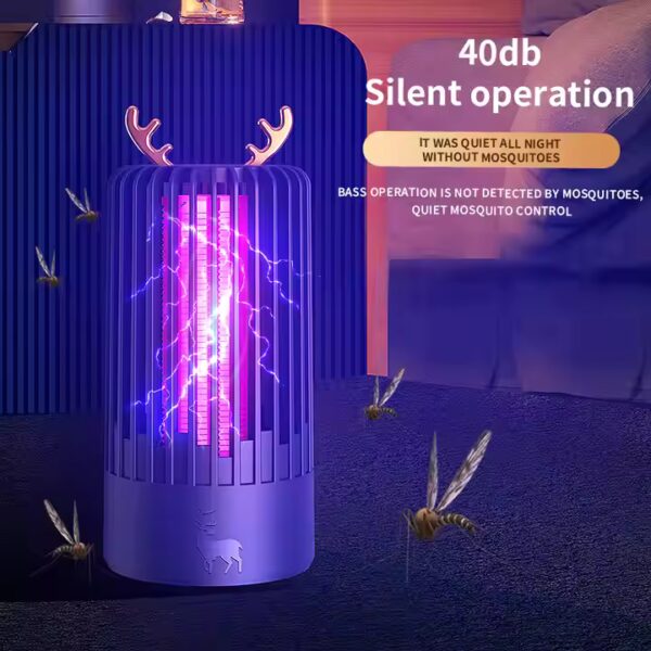 Portable Cute Deer Anti-mosquito Lamp Usb Plug-in Uv Led Fly Insect Repellent Bug Machine Home Electric Mosquito Killer Lamp - Image 4